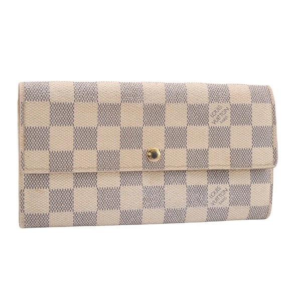 Auth Louis Vuitton Damier Azur Portefeuille Sarah Long Wallet - Picture 9 of 11